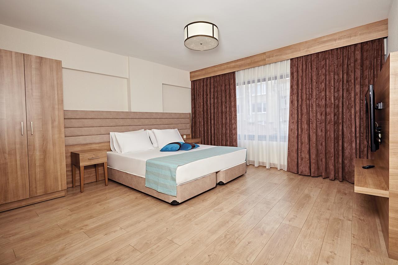 Bursa Suites Apart Otel Exterior foto A bedroom at the hotel